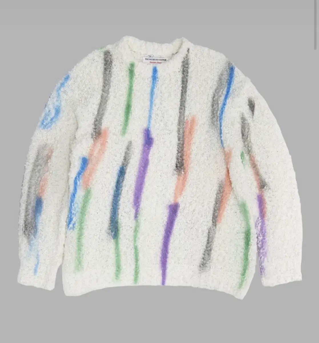 더뮤지엄비지터 MULTI SPRAYED STRIPE KNIT